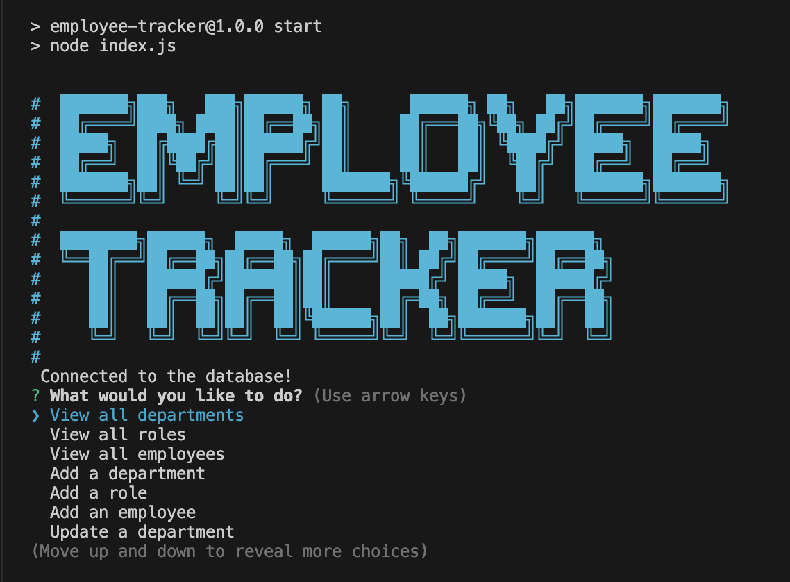 Employee Tracker