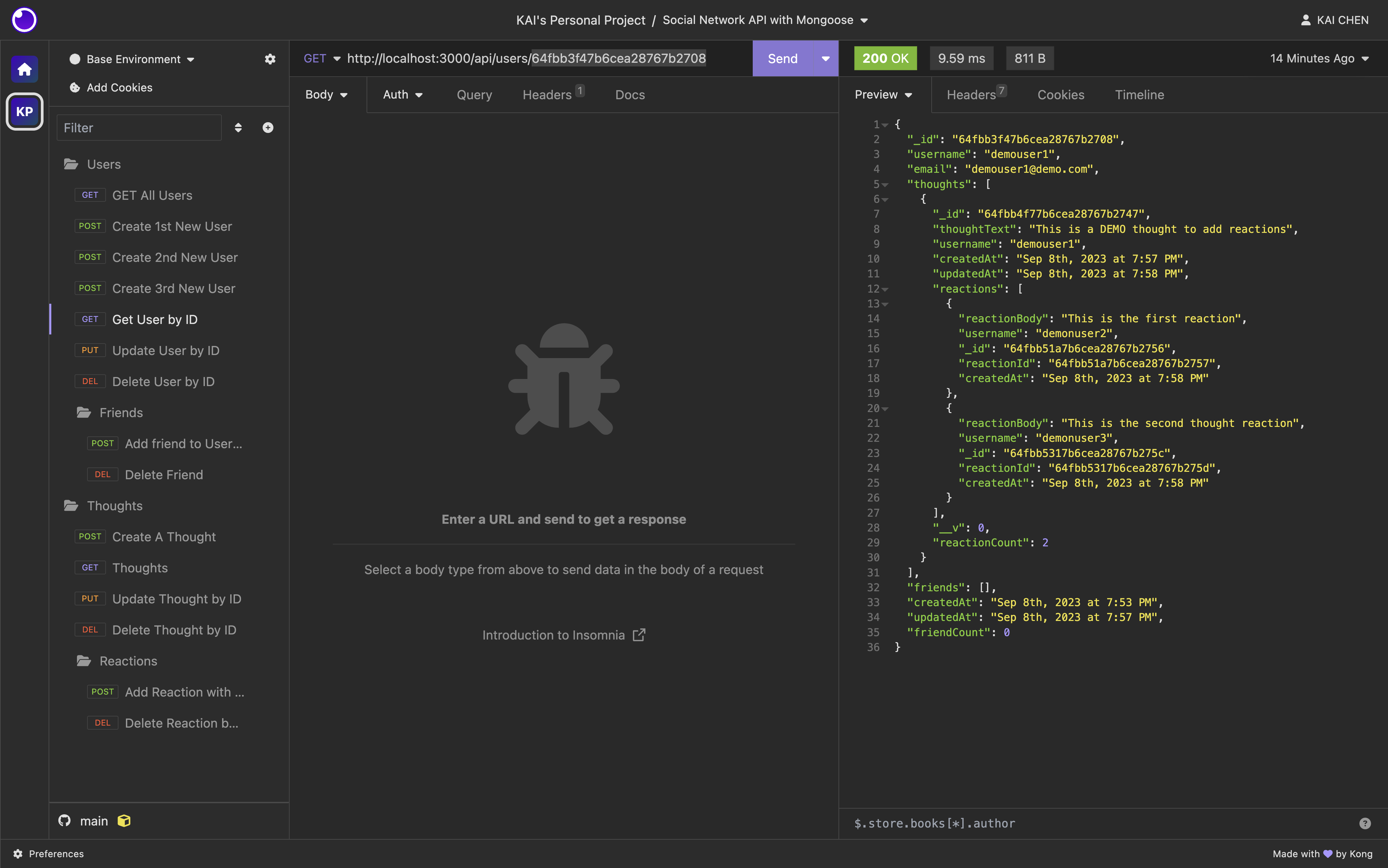 Social Network API