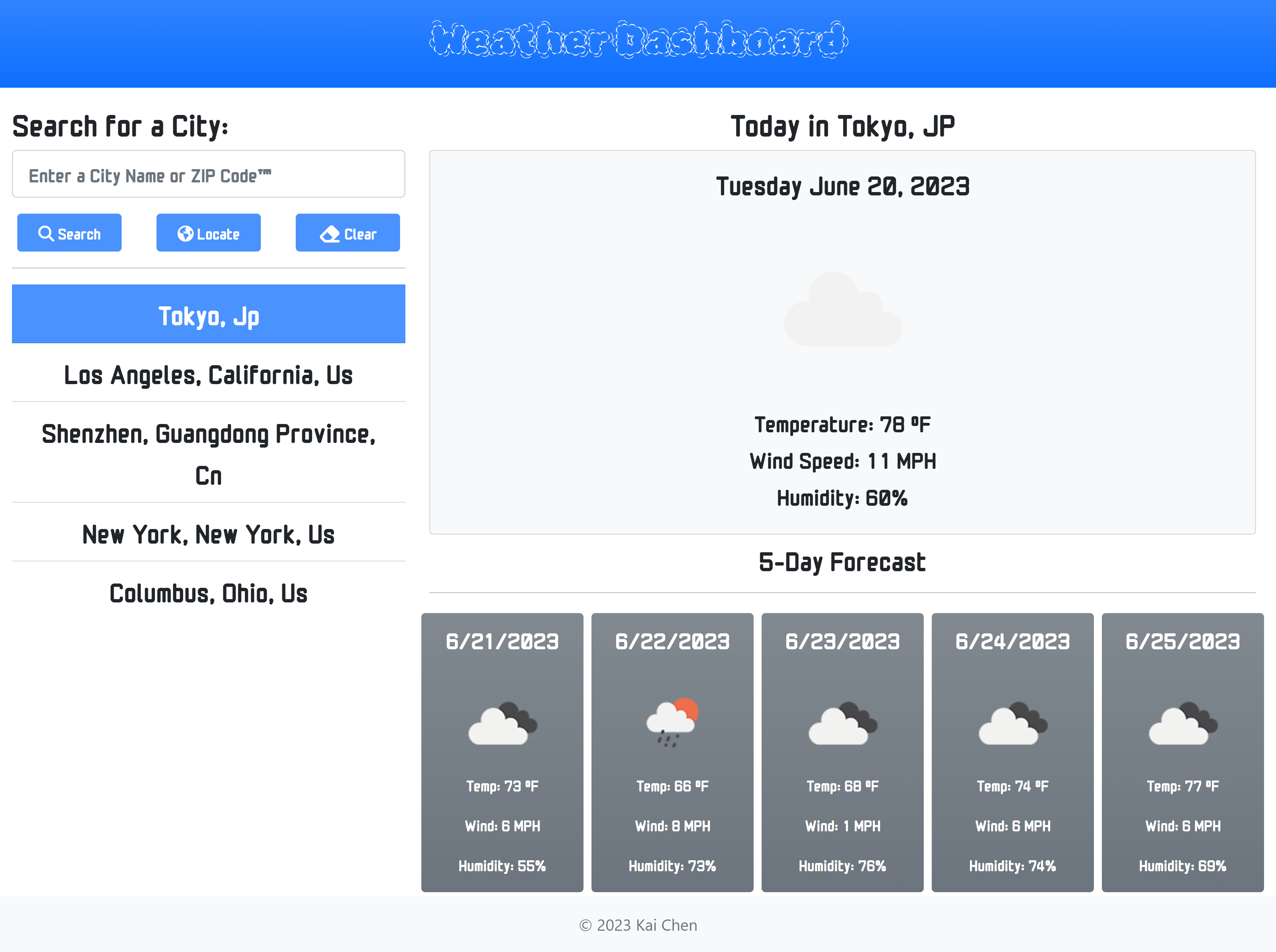 Weather Dashboard