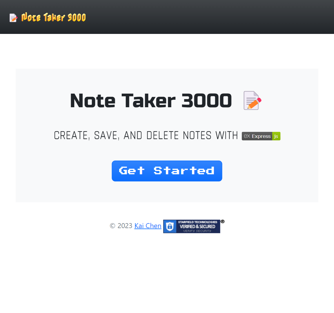 Note Taker 3000